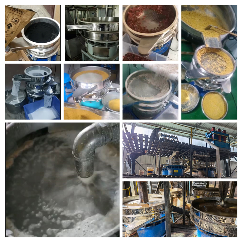 圓形振動篩適用行業(yè)：食品，陶瓷，醫(yī)藥，冶金，化工等行業(yè)。